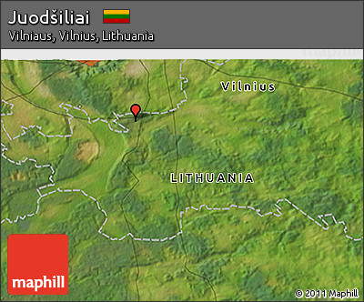 Satellite 3D Map of Juodšiliai