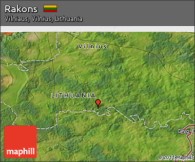 Satellite 3D Map of Rakons