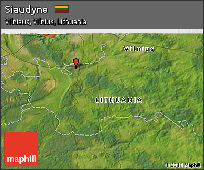 Satellite 3D Map of Siaudyne