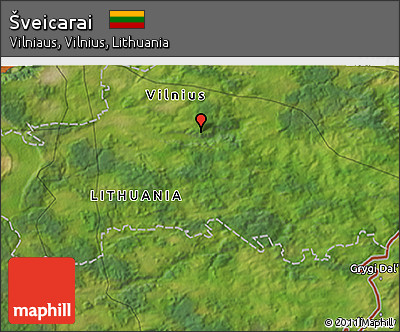 Satellite 3D Map of Šveicarai