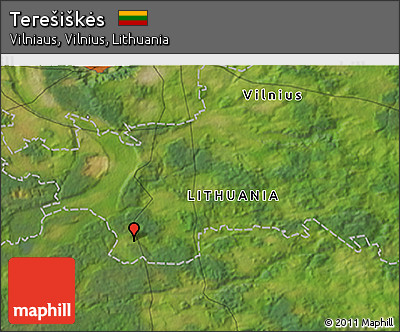 Satellite 3D Map of Terešiškės