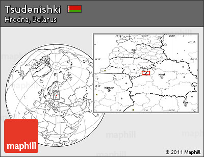 Blank Location Map of Tsudenishki