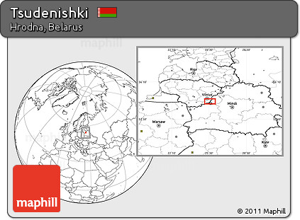 Blank Location Map of Tsudenishki