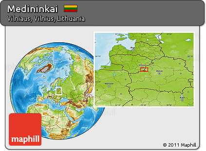 Physical Location Map of Medininkai