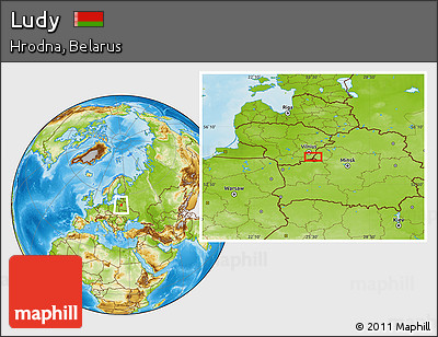 Physical Location Map of Ludy