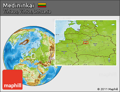 Physical Location Map of Medininkai