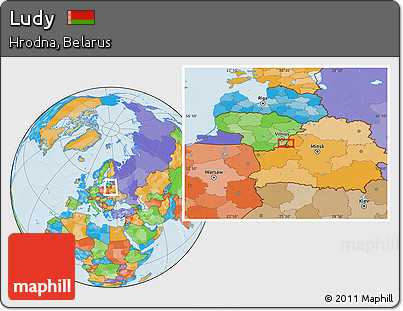 Political Location Map of Ludy