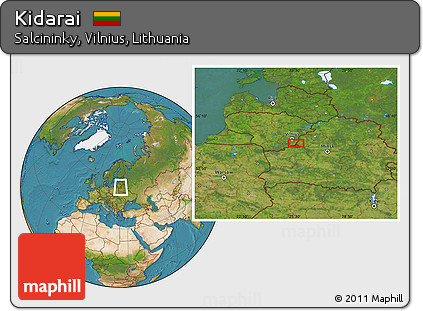 Satellite Location Map of Kidarai