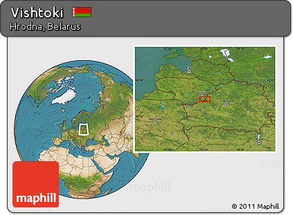 Satellite Location Map of Vishtoki