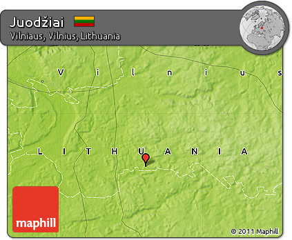 Physical Map of Juodžiai