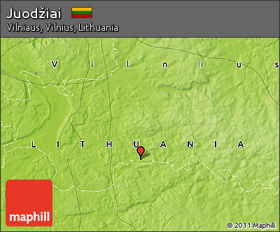 Physical Map of Juodžiai