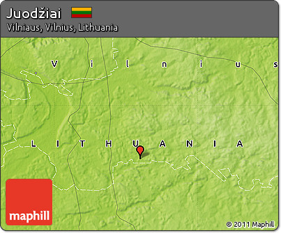 Physical Map of Juodžiai