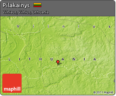Physical Map of Pilakainys