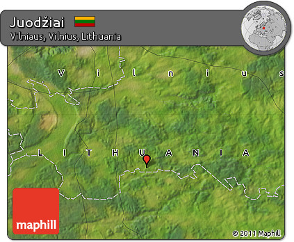Satellite Map of Juodžiai
