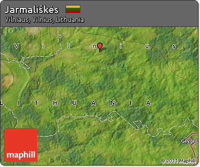 Satellite Map of Jarmališkės