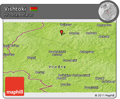 Physical Panoramic Map of Vishtoki