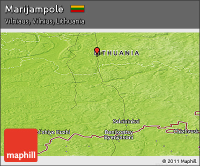Physical Panoramic Map of Marijampolė