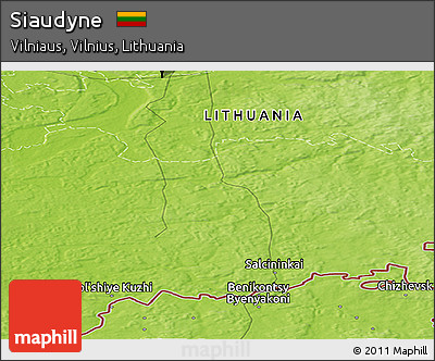 Physical Panoramic Map of Siaudyne