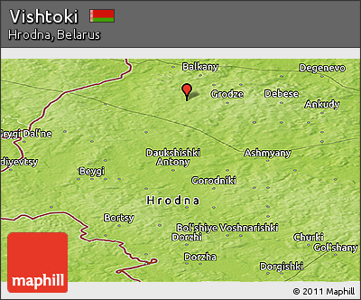 Physical Panoramic Map of Vishtoki