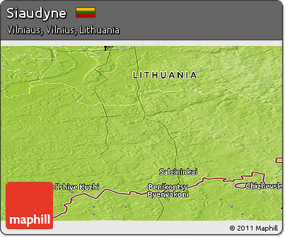 Physical Panoramic Map of Siaudyne