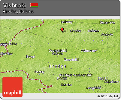 Physical Panoramic Map of Vishtoki