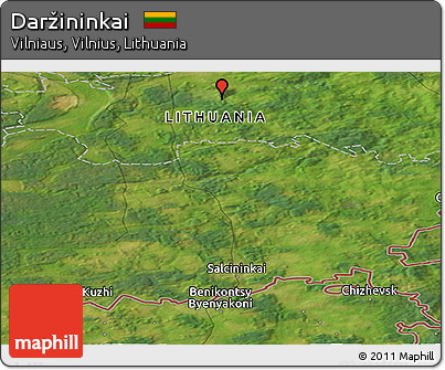 Satellite Panoramic Map of Daržininkai