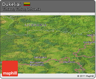 Satellite Panoramic Map of Dukeliai