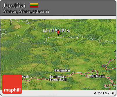 Satellite Panoramic Map of Juodžiai