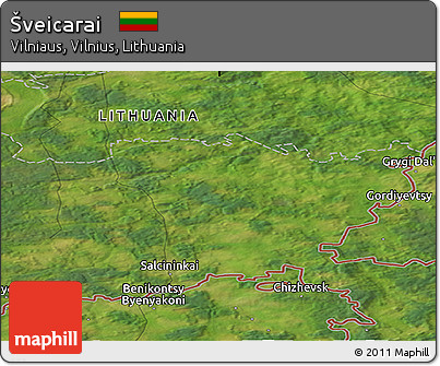Satellite Panoramic Map of Šveicarai