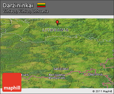 Satellite Panoramic Map of Daržininkai