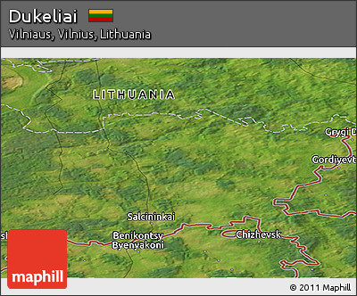 Satellite Panoramic Map of Dukeliai