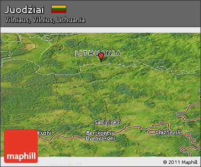 Satellite Panoramic Map of Juodžiai