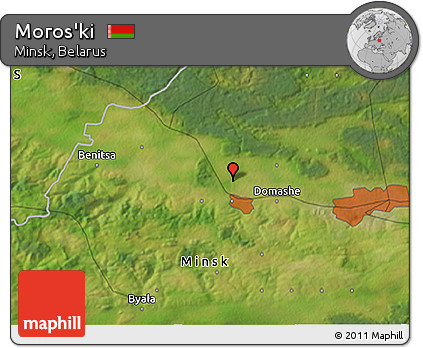 Satellite 3D Map of Moros'ki