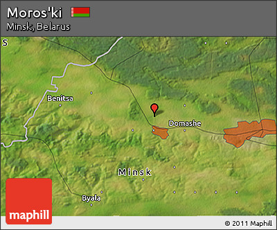 Satellite 3D Map of Moros'ki