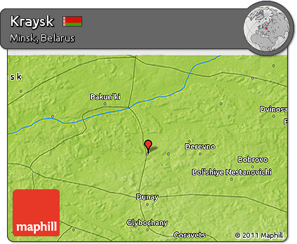 Physical 3D Map of Kraysk