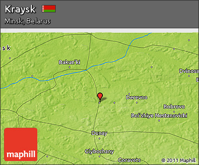 Physical 3D Map of Kraysk