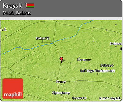 Physical 3D Map of Kraysk