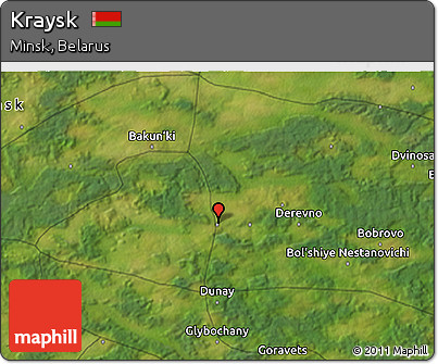Satellite 3D Map of Kraysk