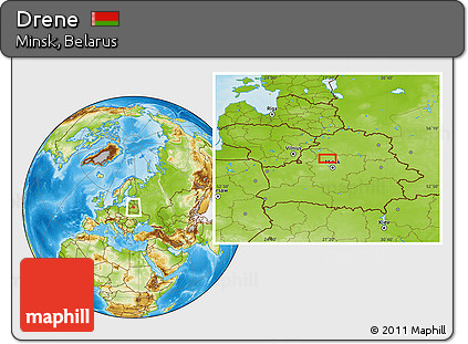 Physical Location Map of Drene