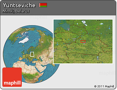 Satellite Location Map of Yuntseviche