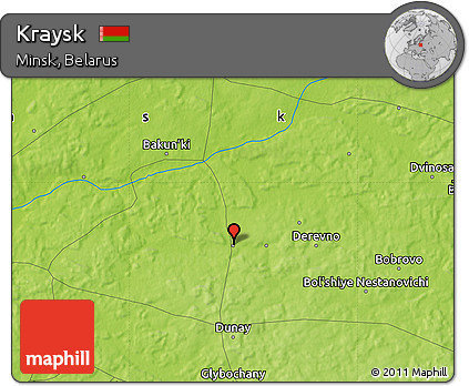 Physical Map of Kraysk