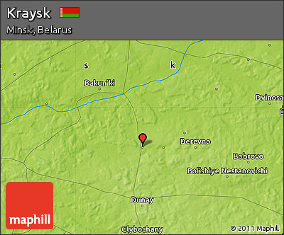 Physical Map of Kraysk