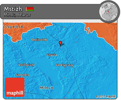 Political 3D Map of Mstizh