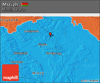 Political 3D Map of Mstizh