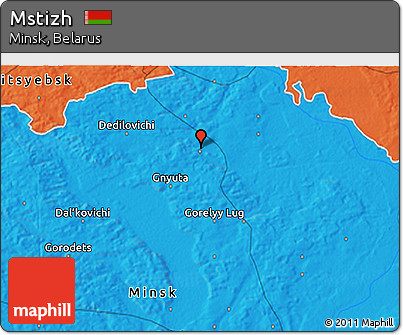 Political 3D Map of Mstizh