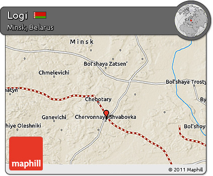 Shaded Relief 3D Map of Logi