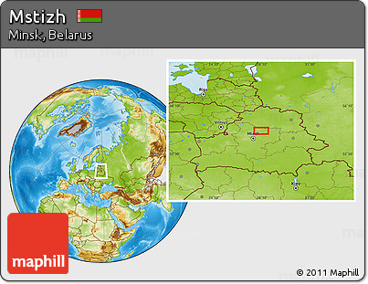 Physical Location Map of Mstizh