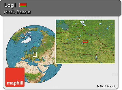 Satellite Location Map of Logi