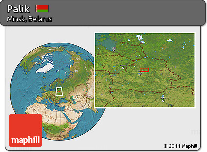 Satellite Location Map of Palik