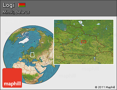 Satellite Location Map of Logi